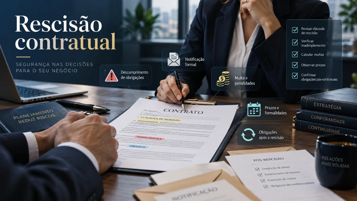 Rescisão contratual. O que precisa ser verificado antes de encerrar um contrato